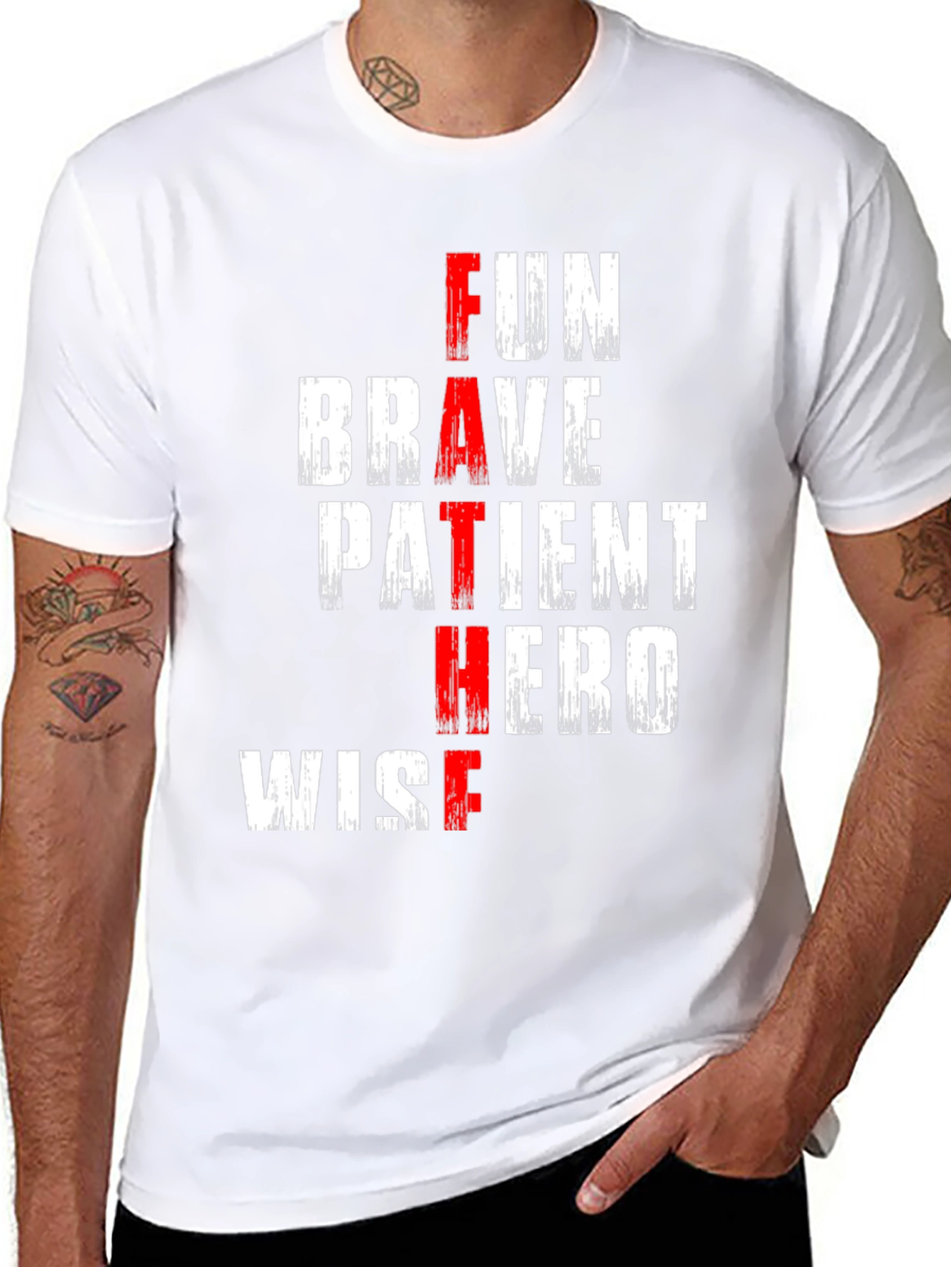 Fun Brave Father Hero Wise T-Shirt