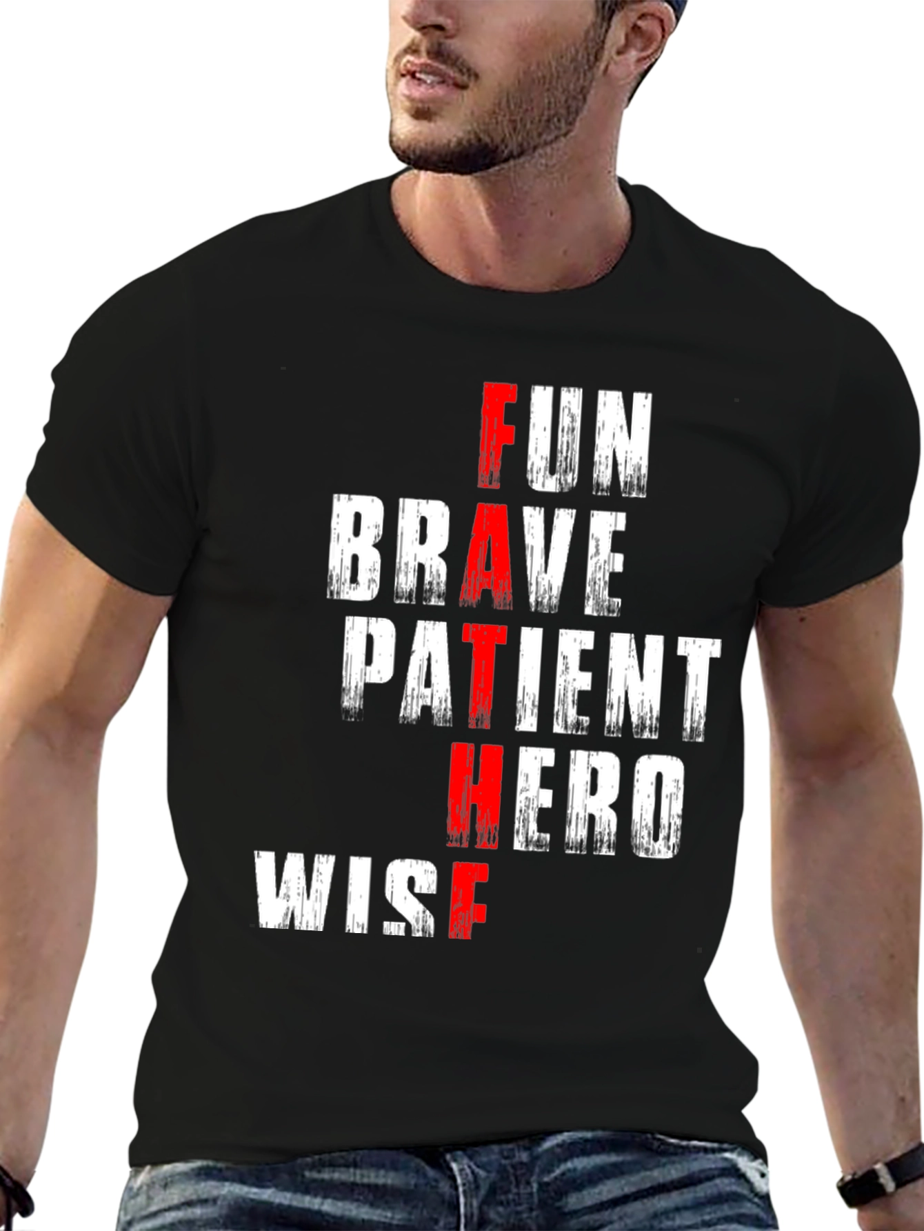 Fun Brave Father Hero Wise T-Shirt