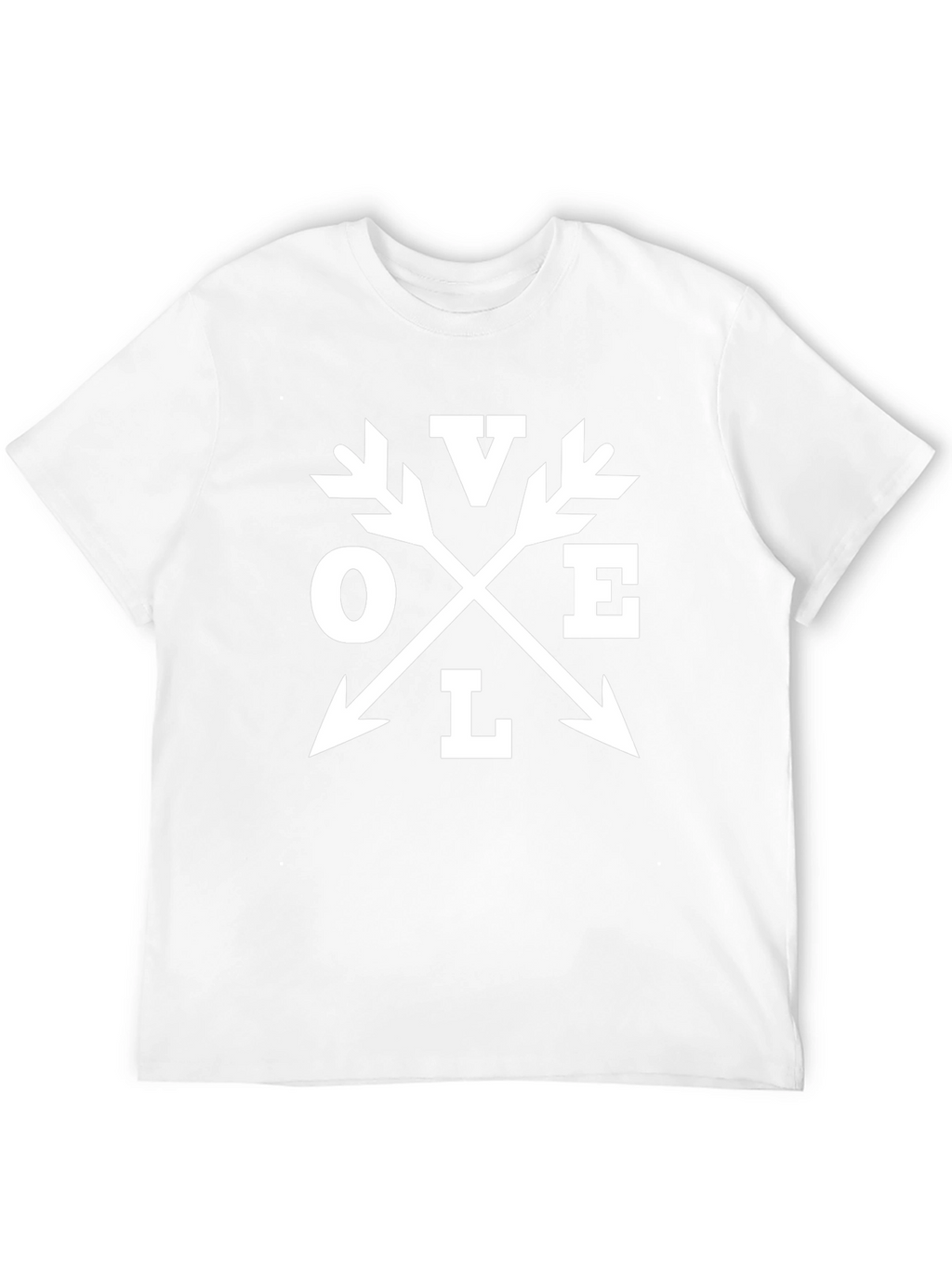 Love Arrow Graphic Print Black Tee Shirt