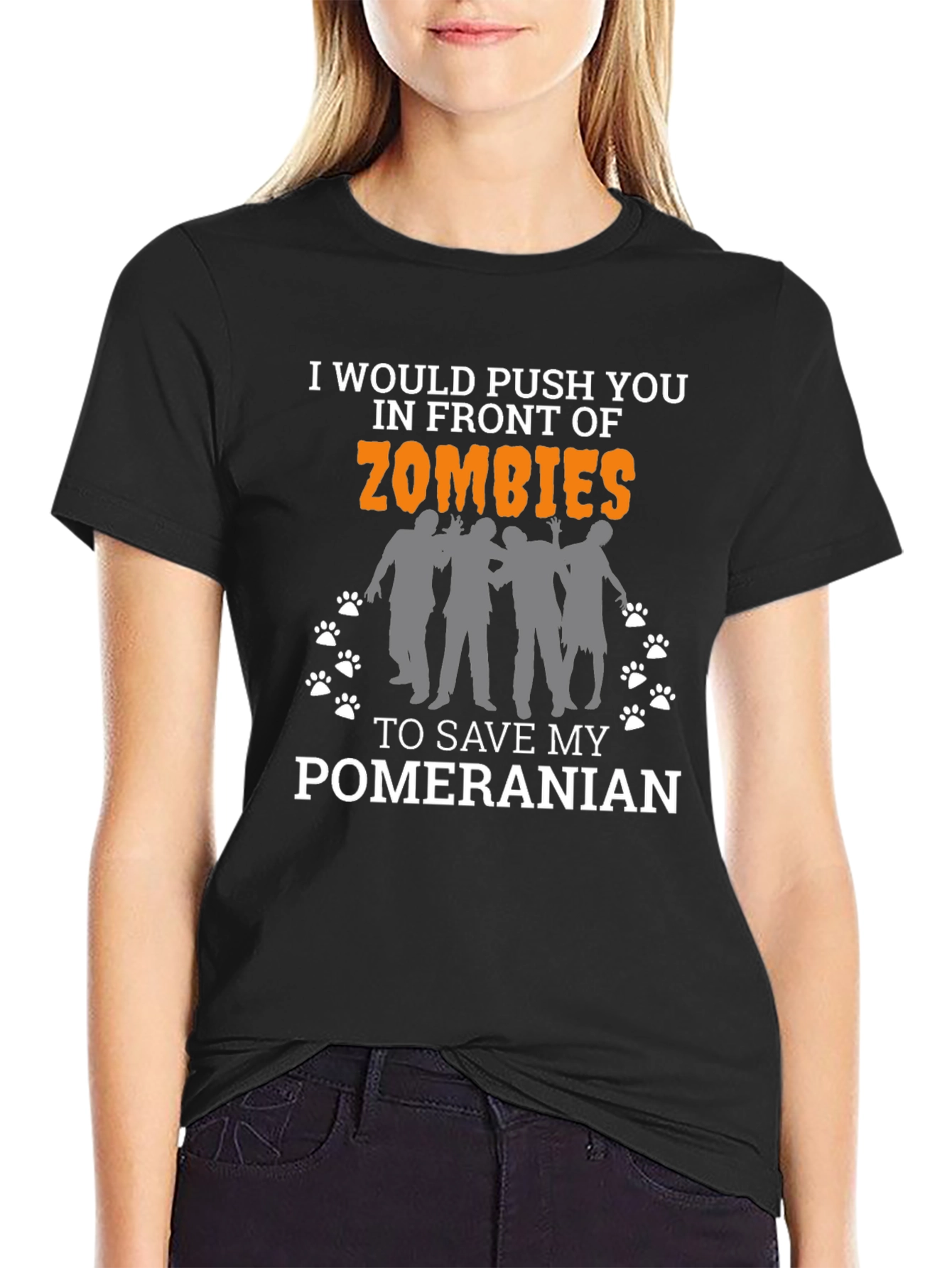 Zombie Pomeranian Graphic Tee