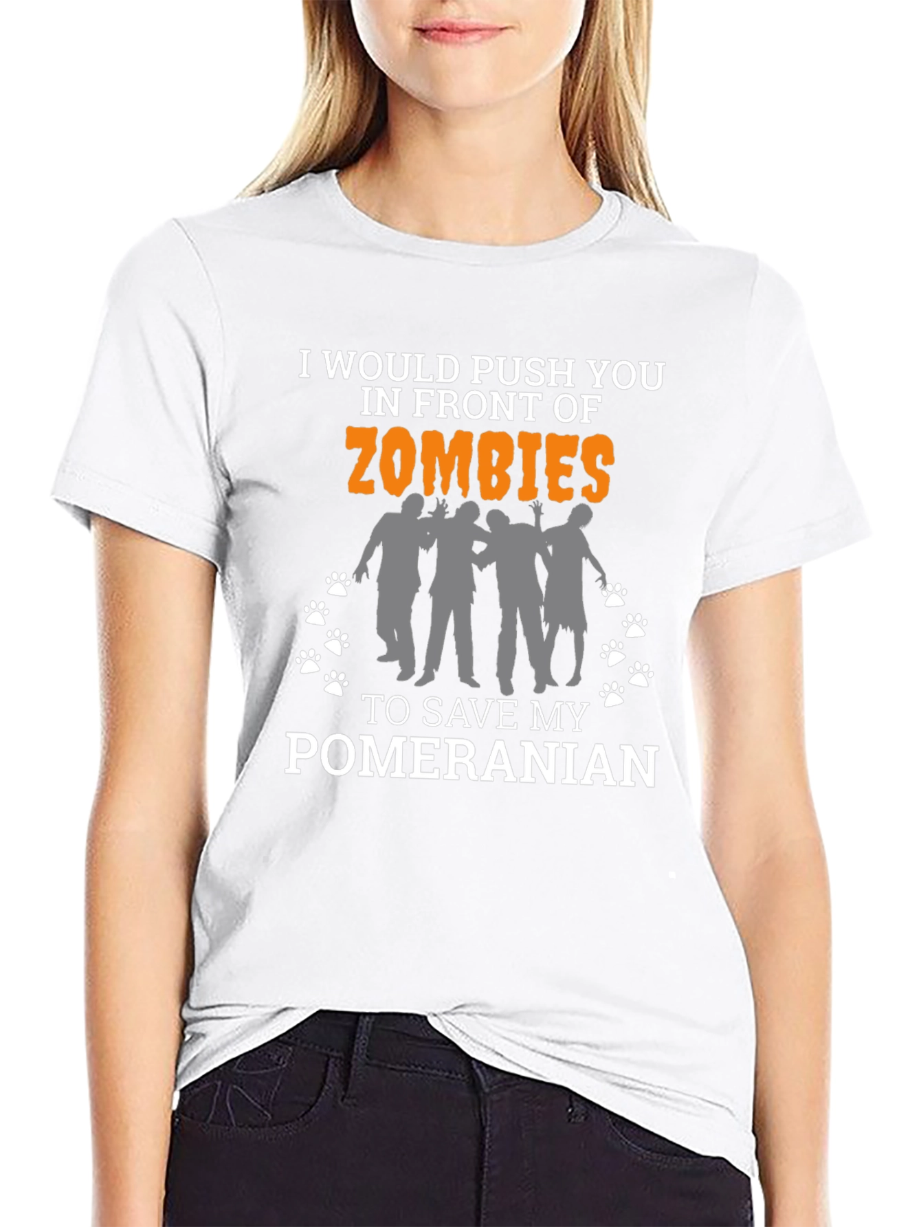 Zombie Pomeranian Graphic Tee