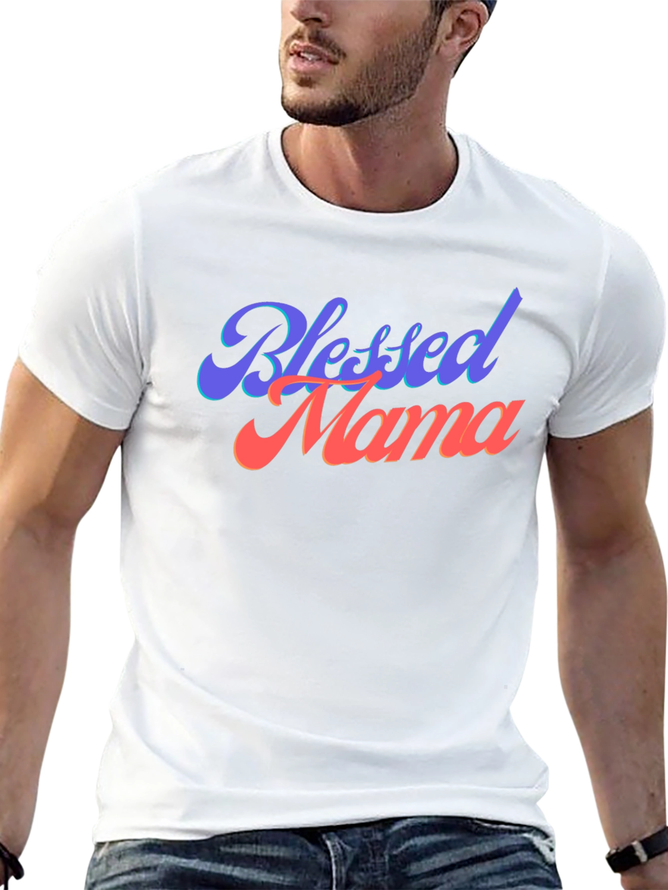Blessed Mama Black T-Shirt Graphic Tee