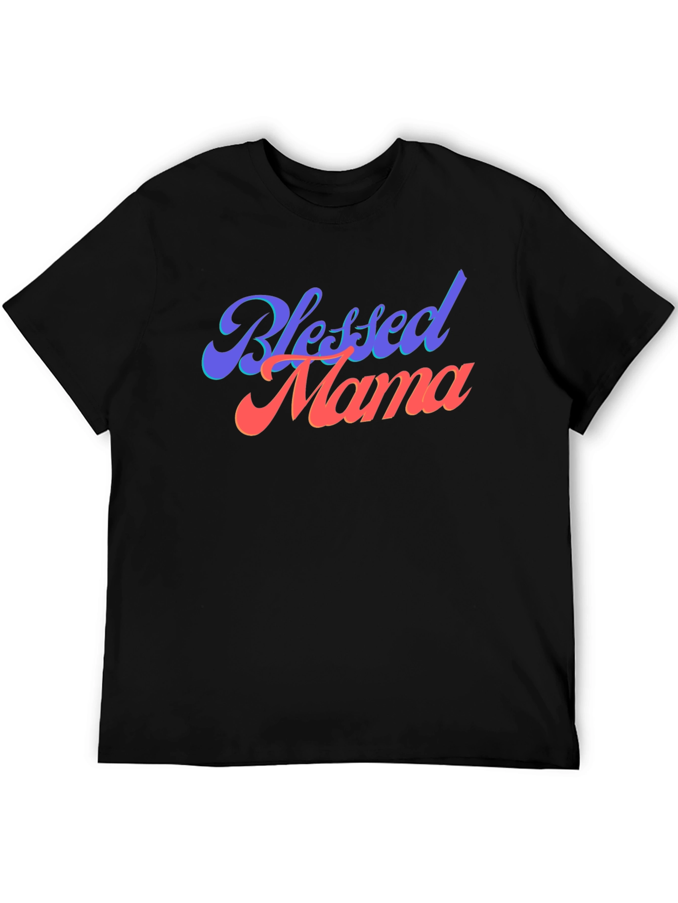 Blessed Mama Black T-Shirt Graphic Tee