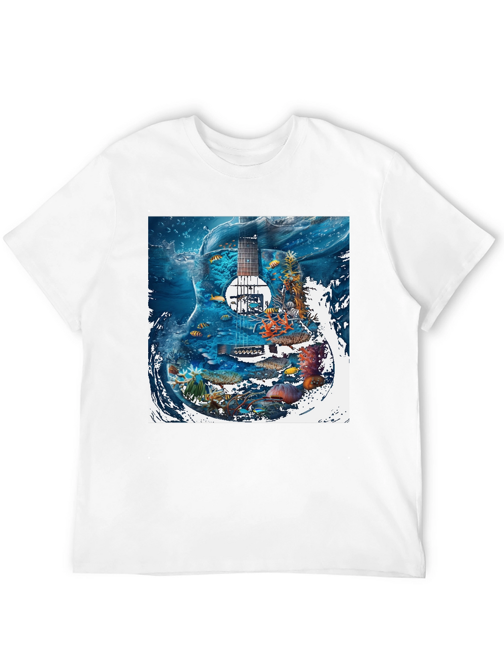 Underwater Guitar Graphic T-Shirt