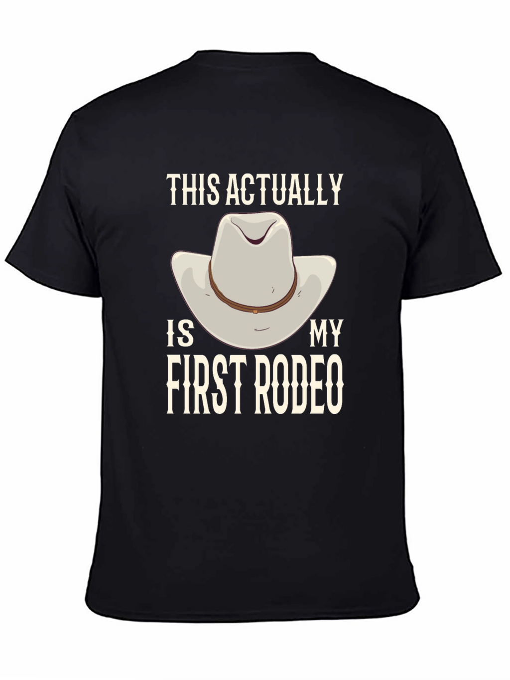 First Rodeo Graphic Tee - Cowboy Hat Design