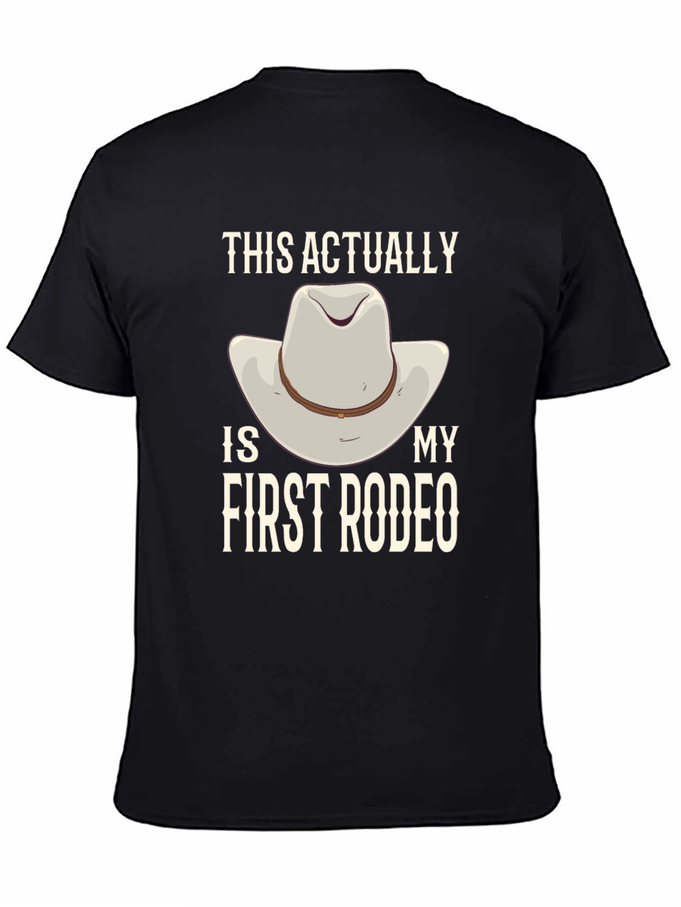 First Rodeo Graphic Tee - Cowboy Hat Design
