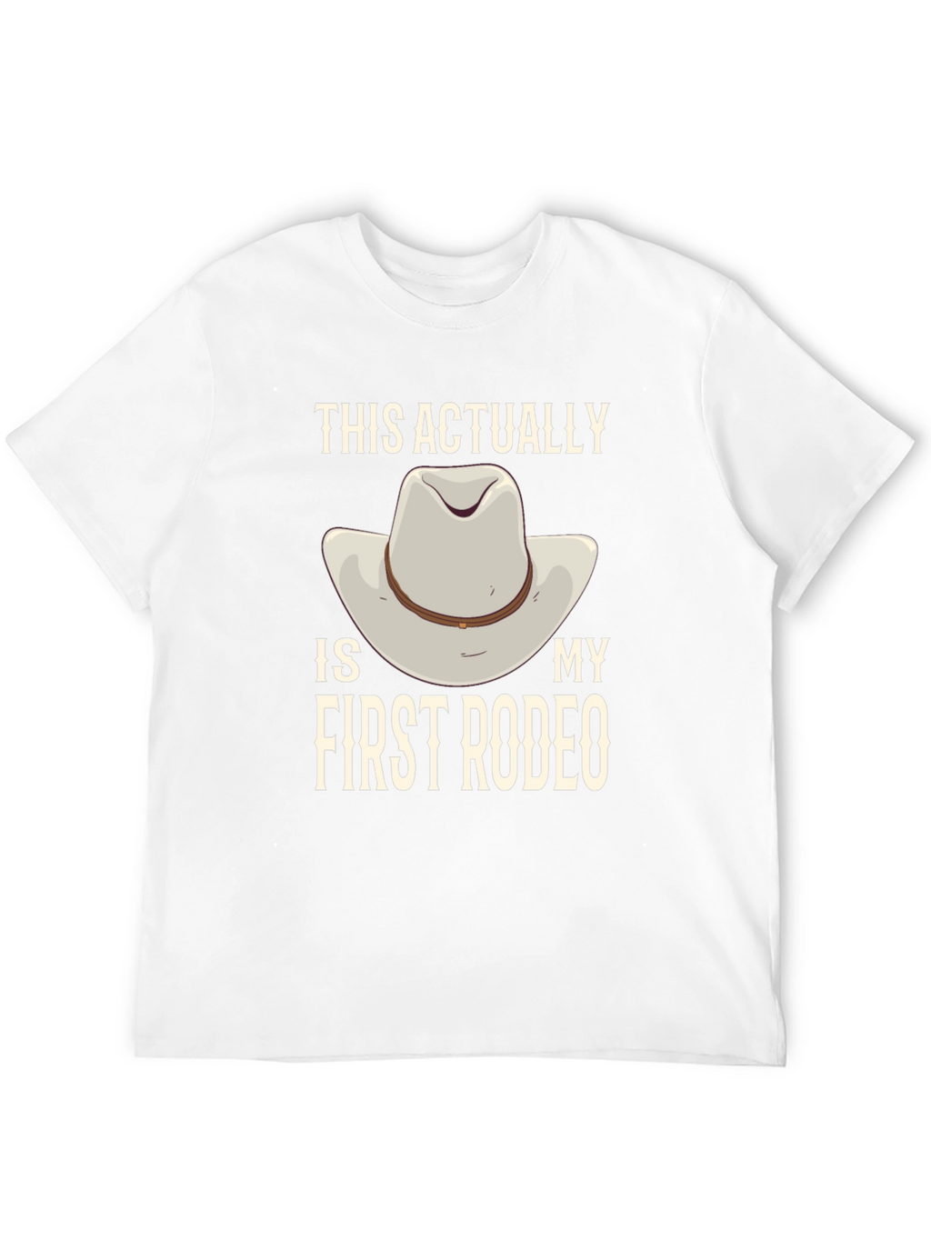 First Rodeo Graphic Tee - Cowboy Hat Design