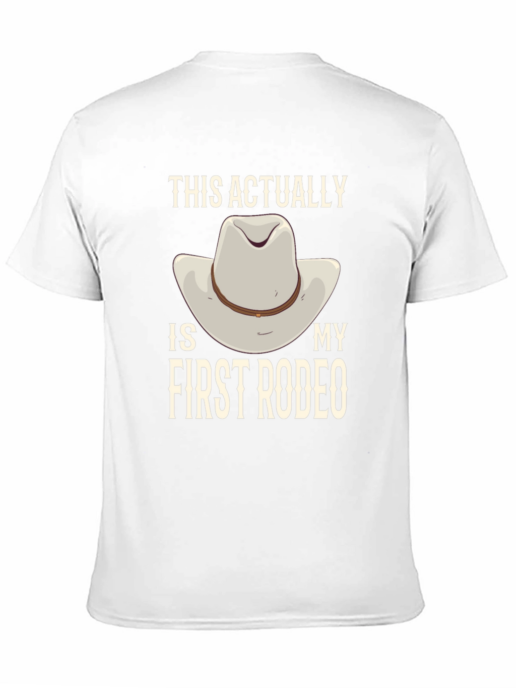 First Rodeo Graphic Tee - Cowboy Hat Design