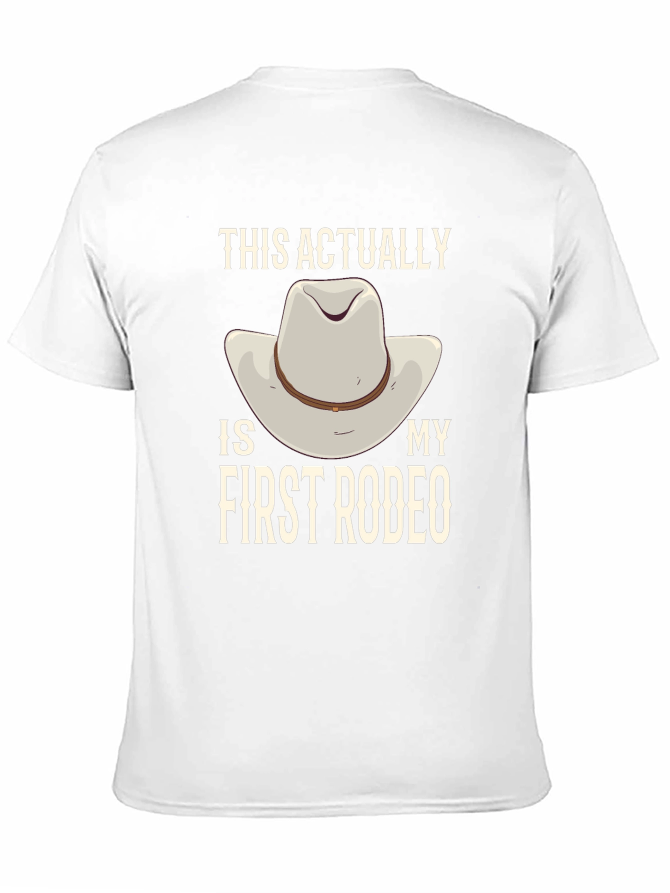 First Rodeo Graphic Tee - Cowboy Hat Design