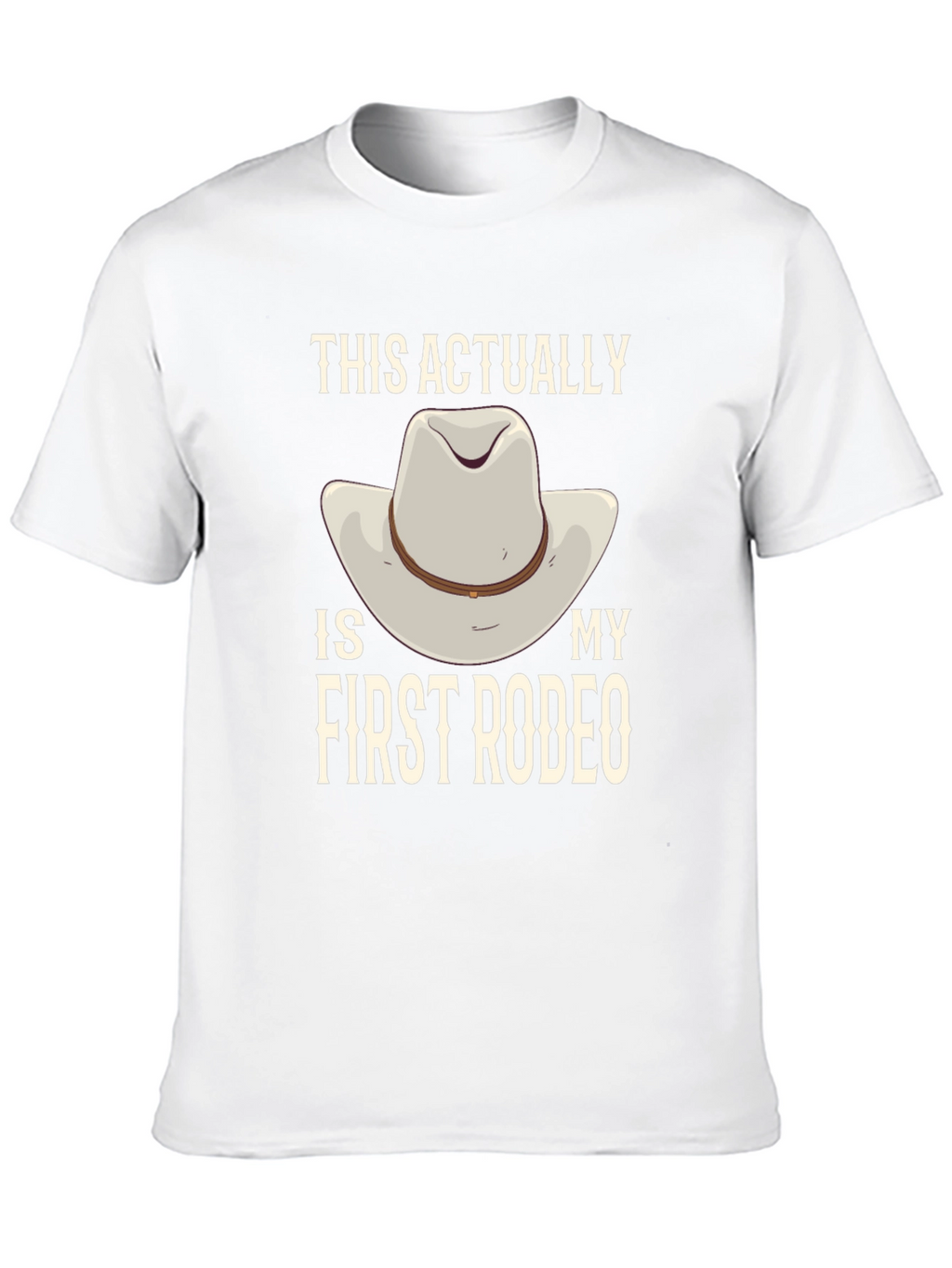 First Rodeo Graphic Tee - Cowboy Hat Design