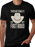 First Rodeo Graphic Tee - Cowboy Hat Design