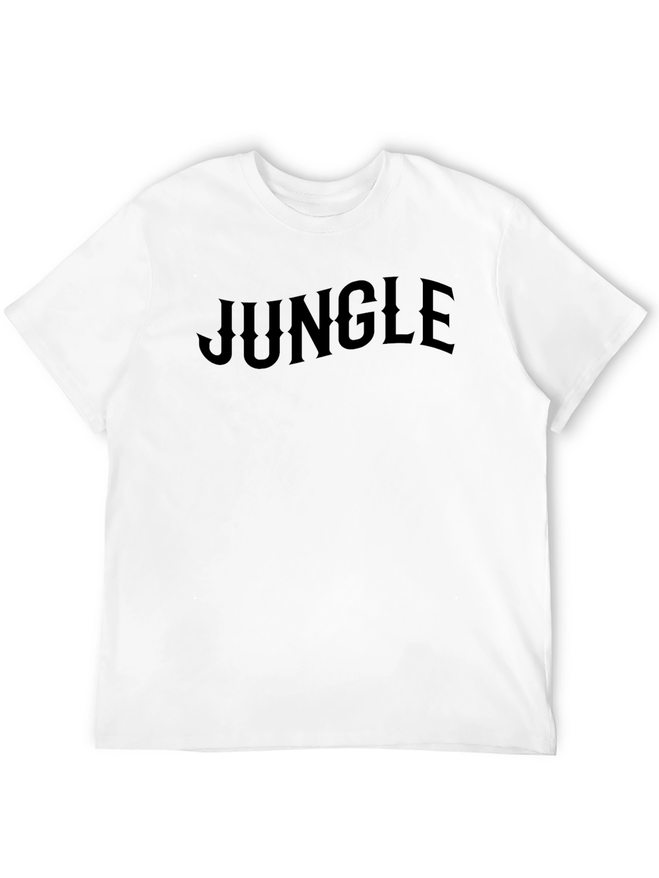 Jungle Graphic Tee - Mens Black Crew Neck T-Shirt
