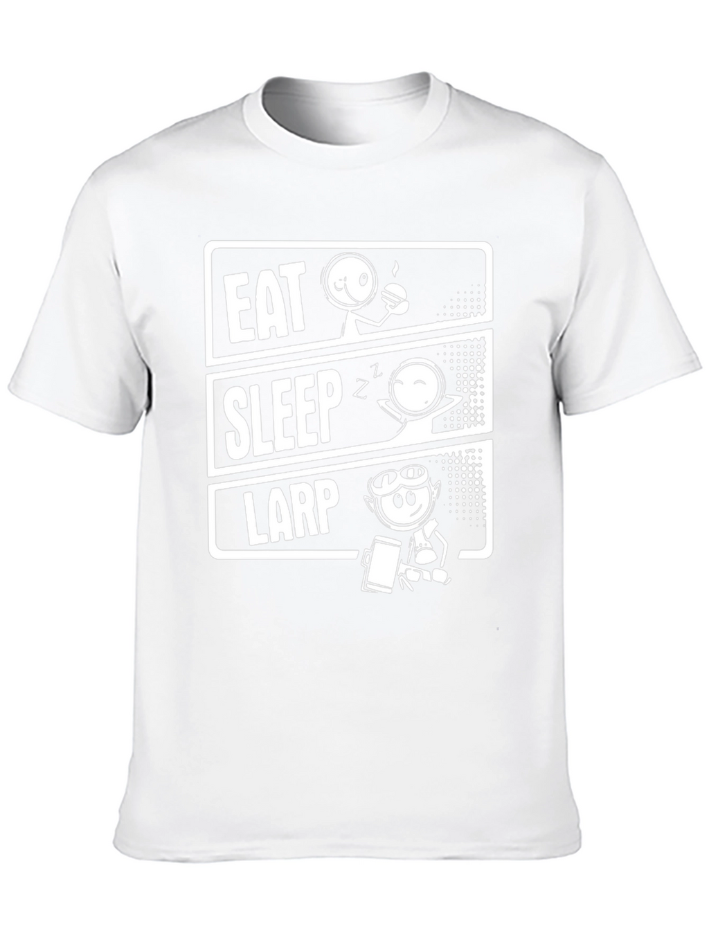 Eat Sleep LARP Black T-Shirt