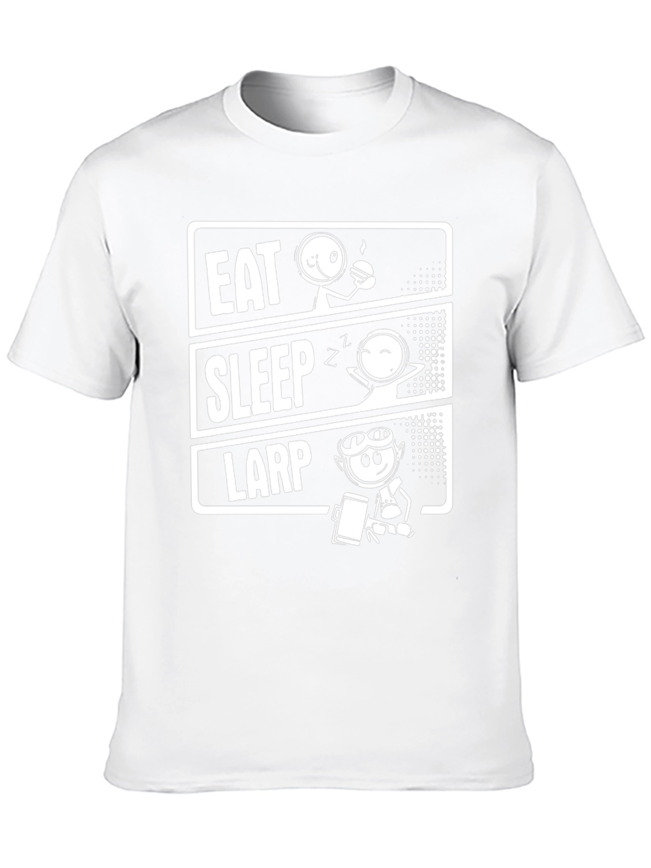 Eat Sleep LARP Black T-Shirt