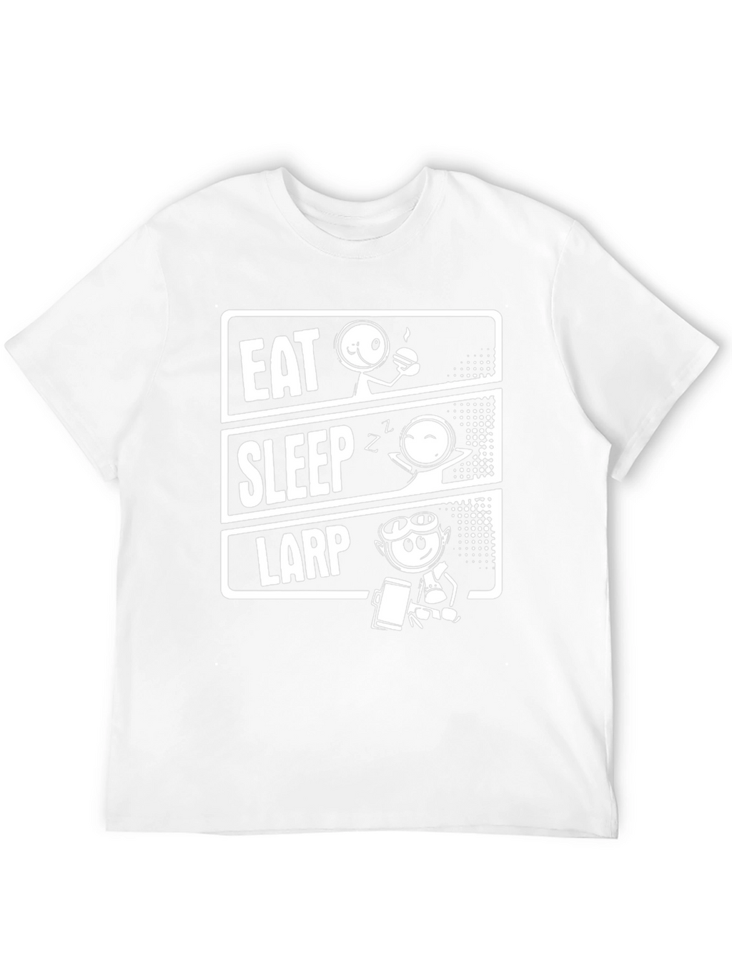 Eat Sleep LARP Black T-Shirt