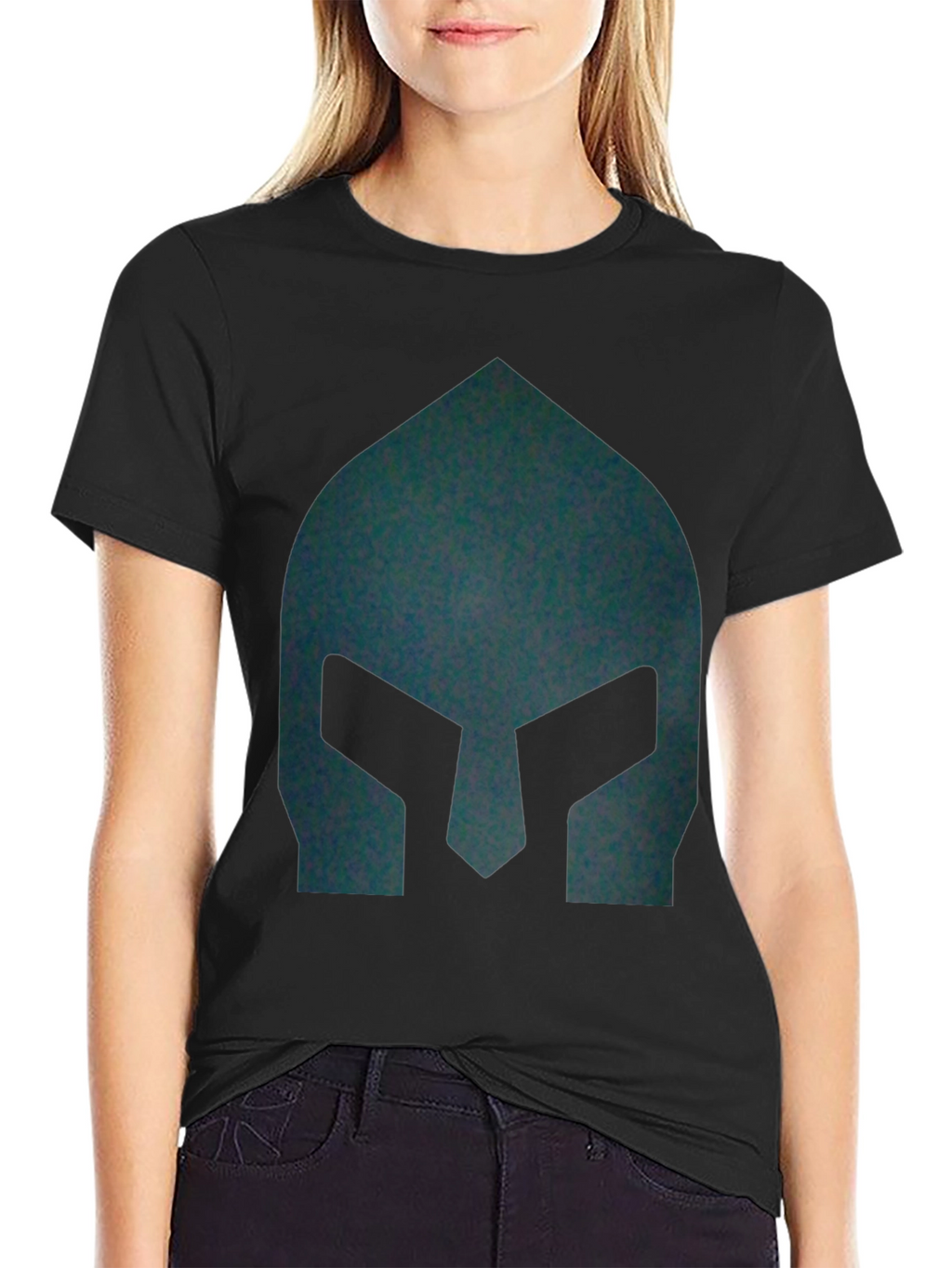 Spartan Helmet Graphic Tee - Black