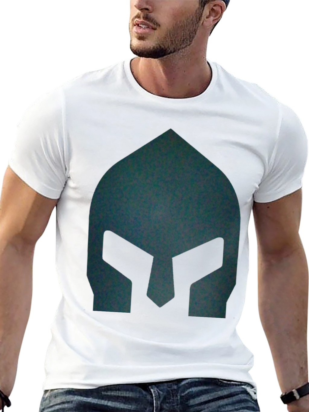 Spartan Helmet Graphic Tee - Black