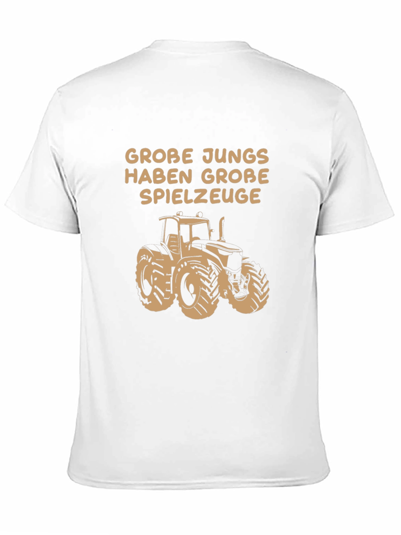 Grobe Jungs Tractor T-Shirt - Black Graphic Tee
