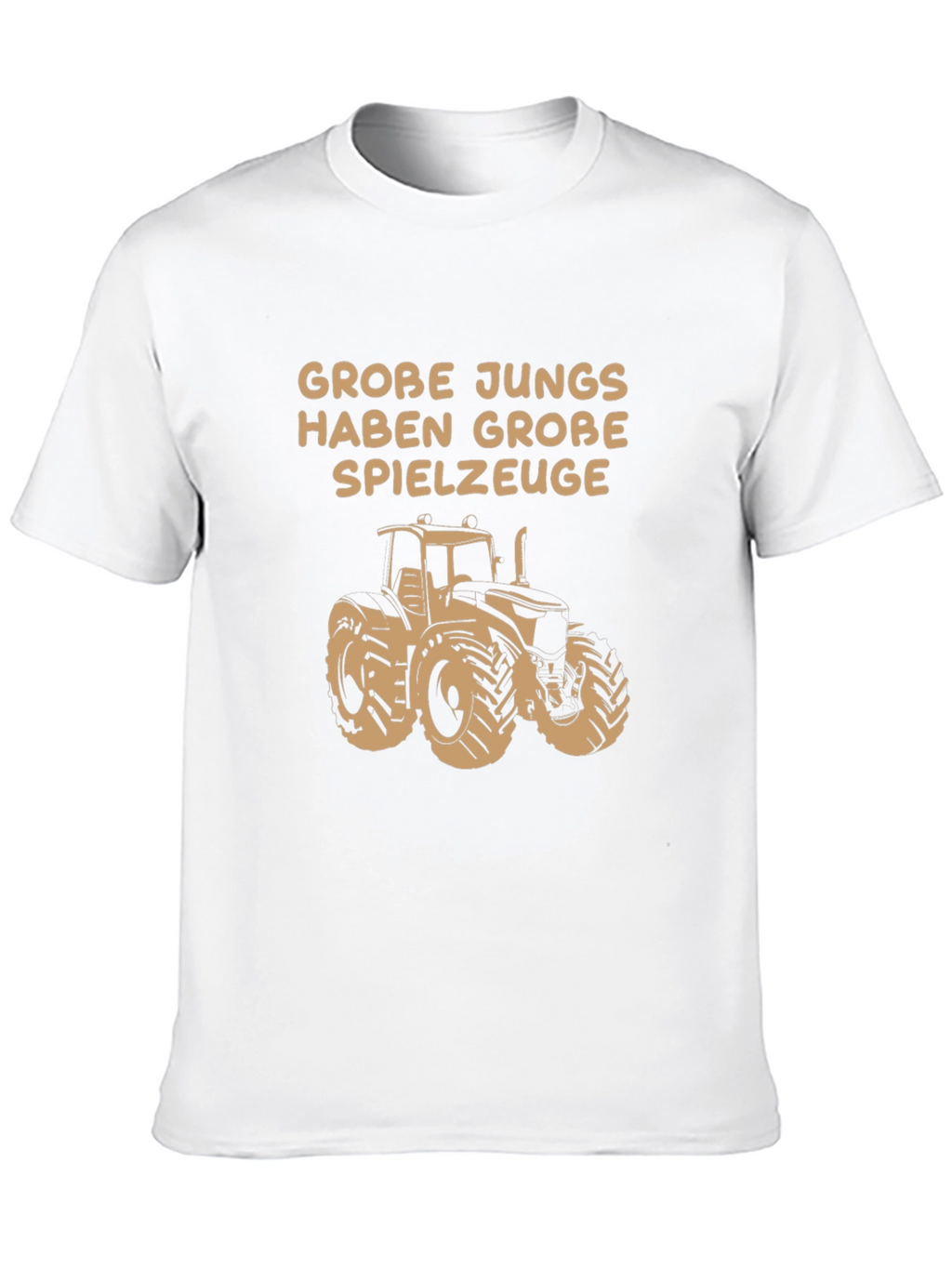 Grobe Jungs Tractor T-Shirt - Black Graphic Tee