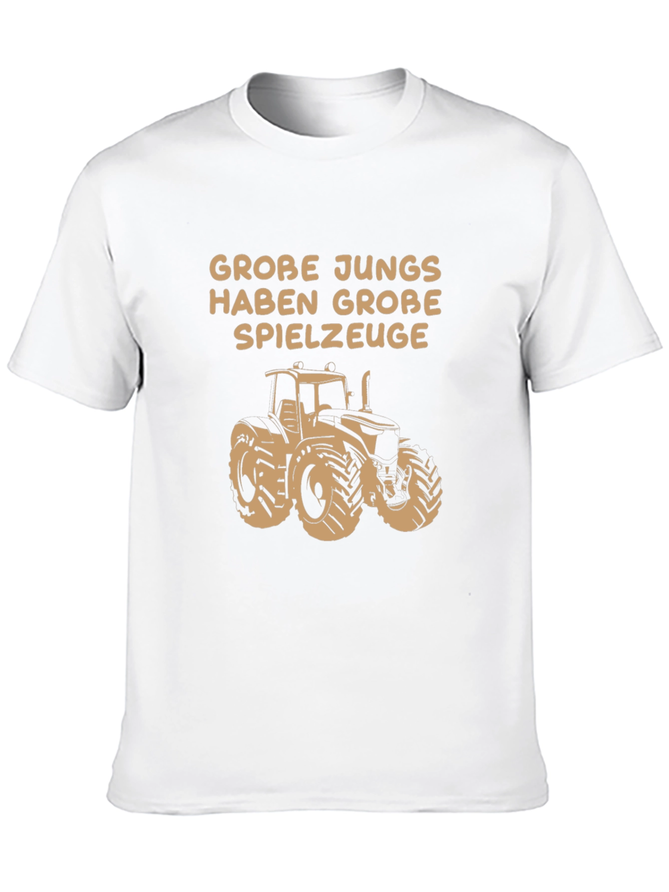 Grobe Jungs Tractor T-Shirt - Black Graphic Tee