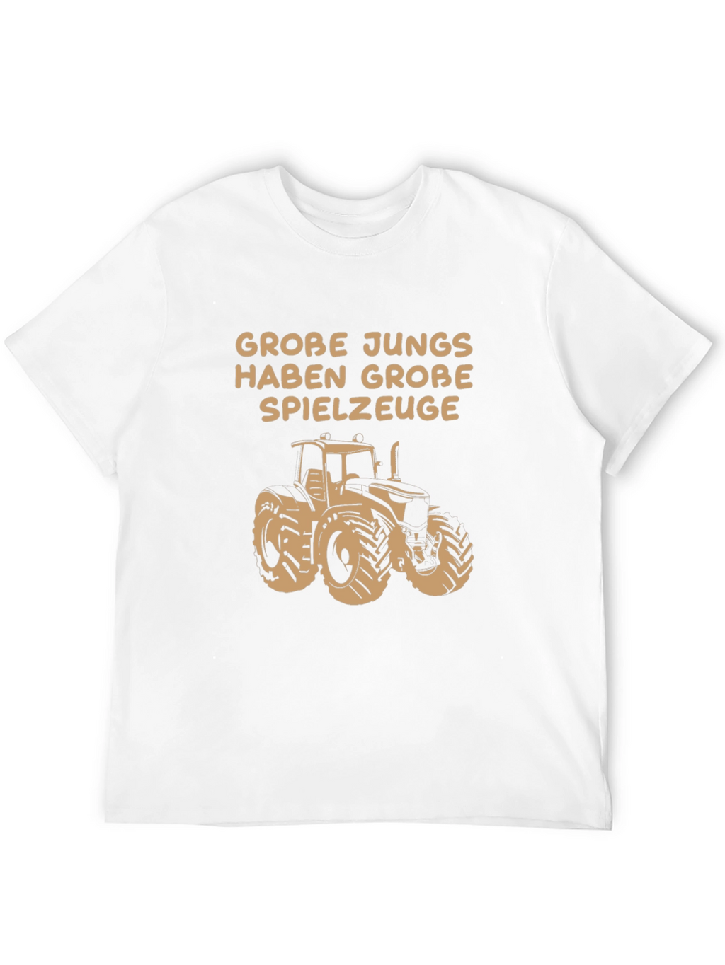 Grobe Jungs Tractor T-Shirt - Black Graphic Tee