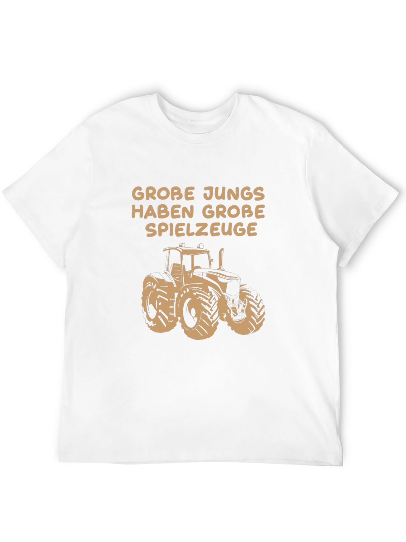 Grobe Jungs Tractor T-Shirt - Black Graphic Tee