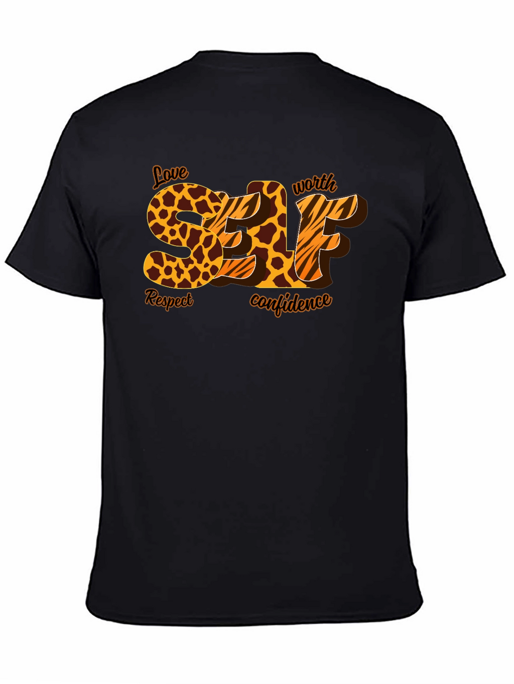 Self Love Leopard Print Graphic T-Shirt