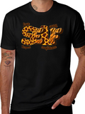 Self Love Leopard Print Graphic T-Shirt