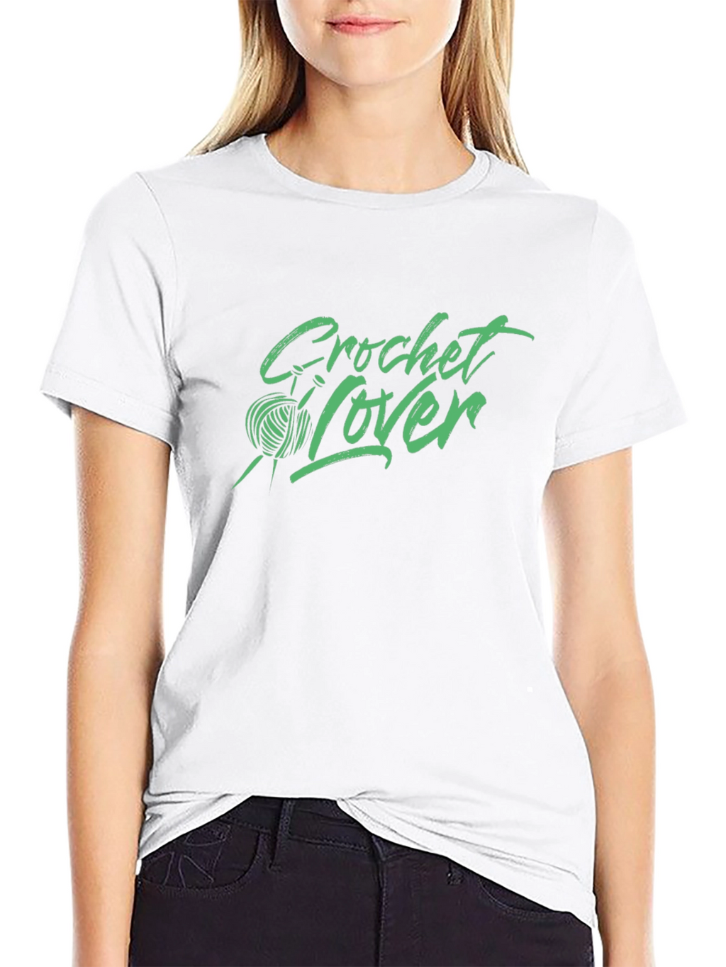 Crochet Lover Black T-Shirt