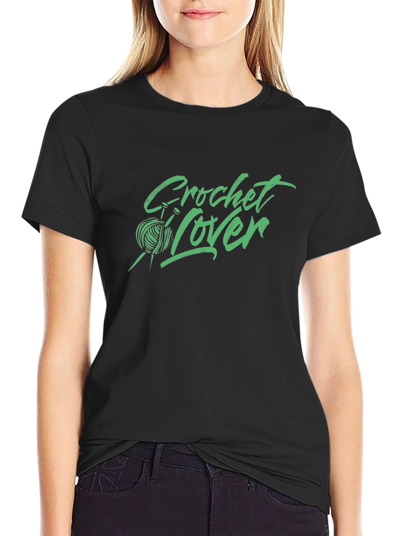 Crochet Lover Black T-Shirt