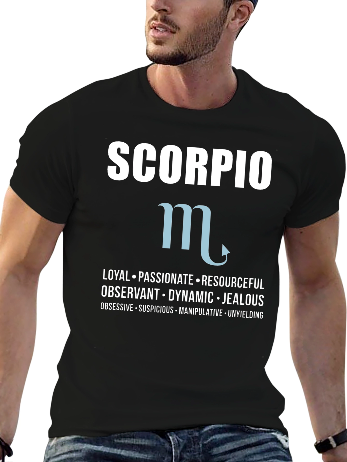 Scorpio Zodiac T-Shirt: Loyal Passionate & Resourceful Tee