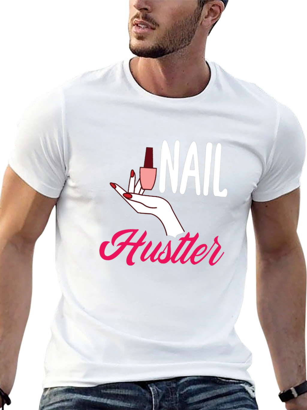 Nail Hustler Graphic Tee - Manicure Lovers T-Shirt