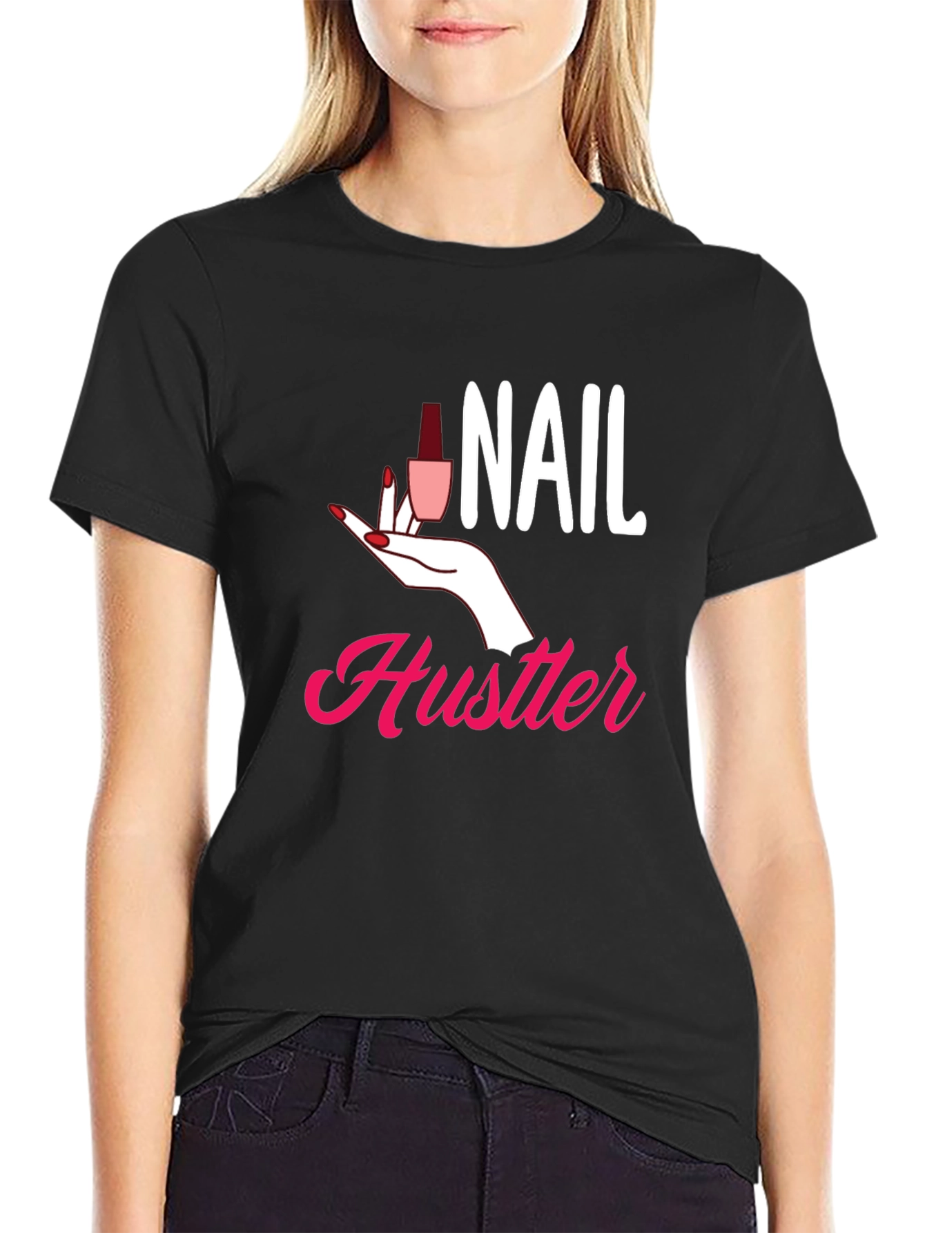 Nail Hustler Graphic Tee - Manicure Lovers T-Shirt