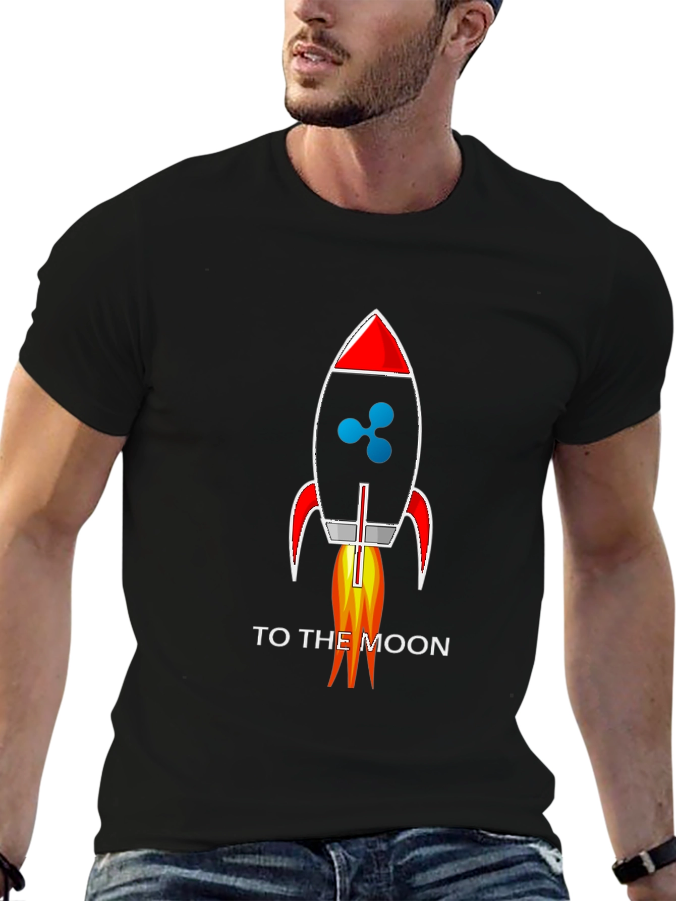 Ripple XRP Rocket To The Moon T-Shirt