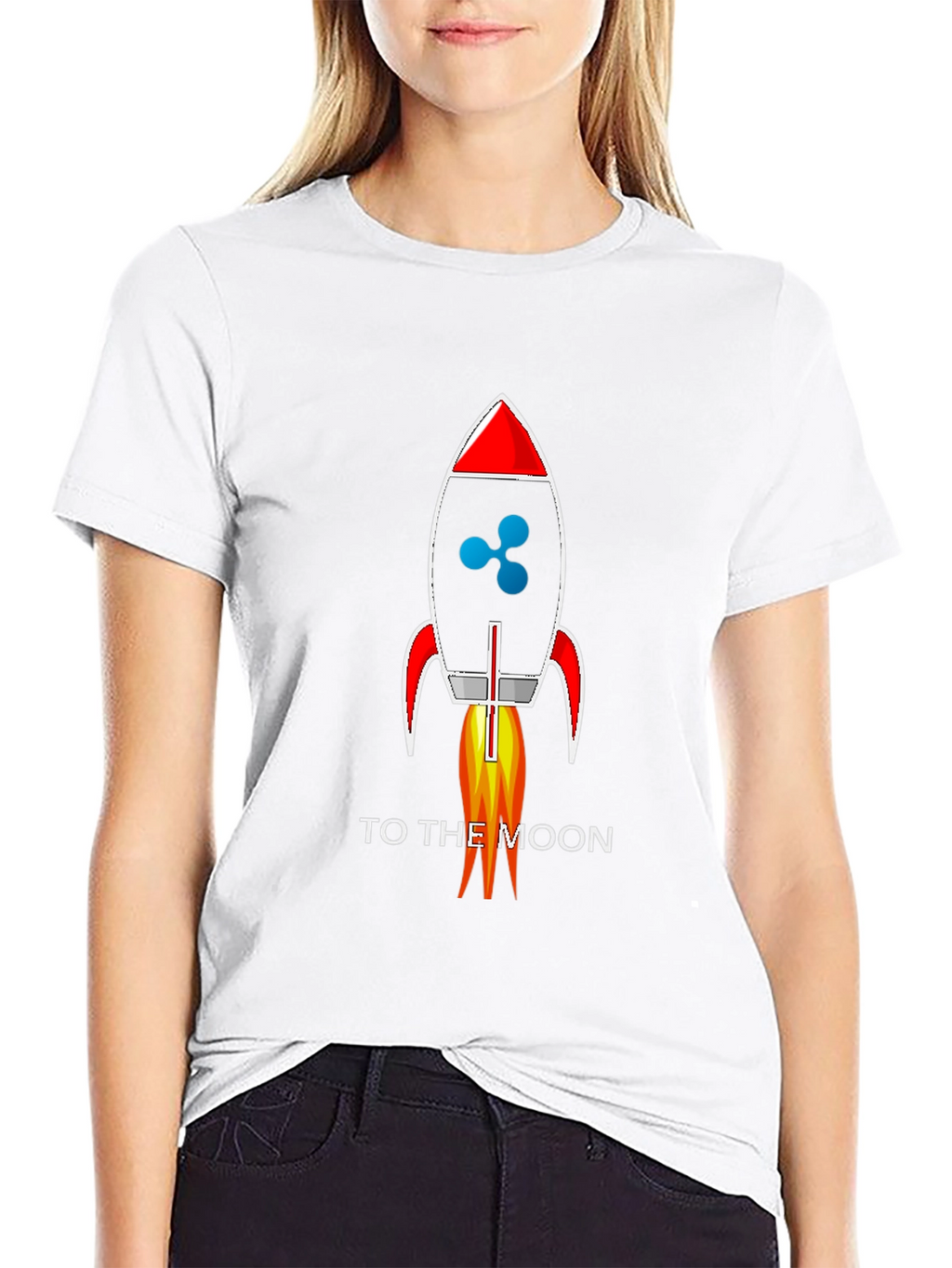 Ripple XRP Rocket To The Moon T-Shirt