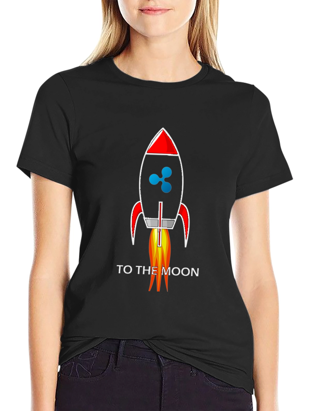 Ripple XRP Rocket To The Moon T-Shirt