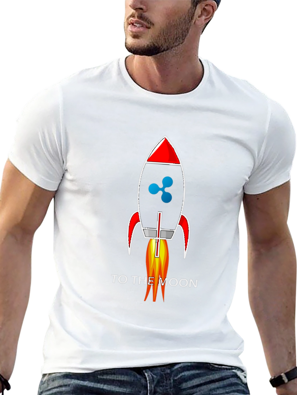Ripple XRP Rocket To The Moon T-Shirt
