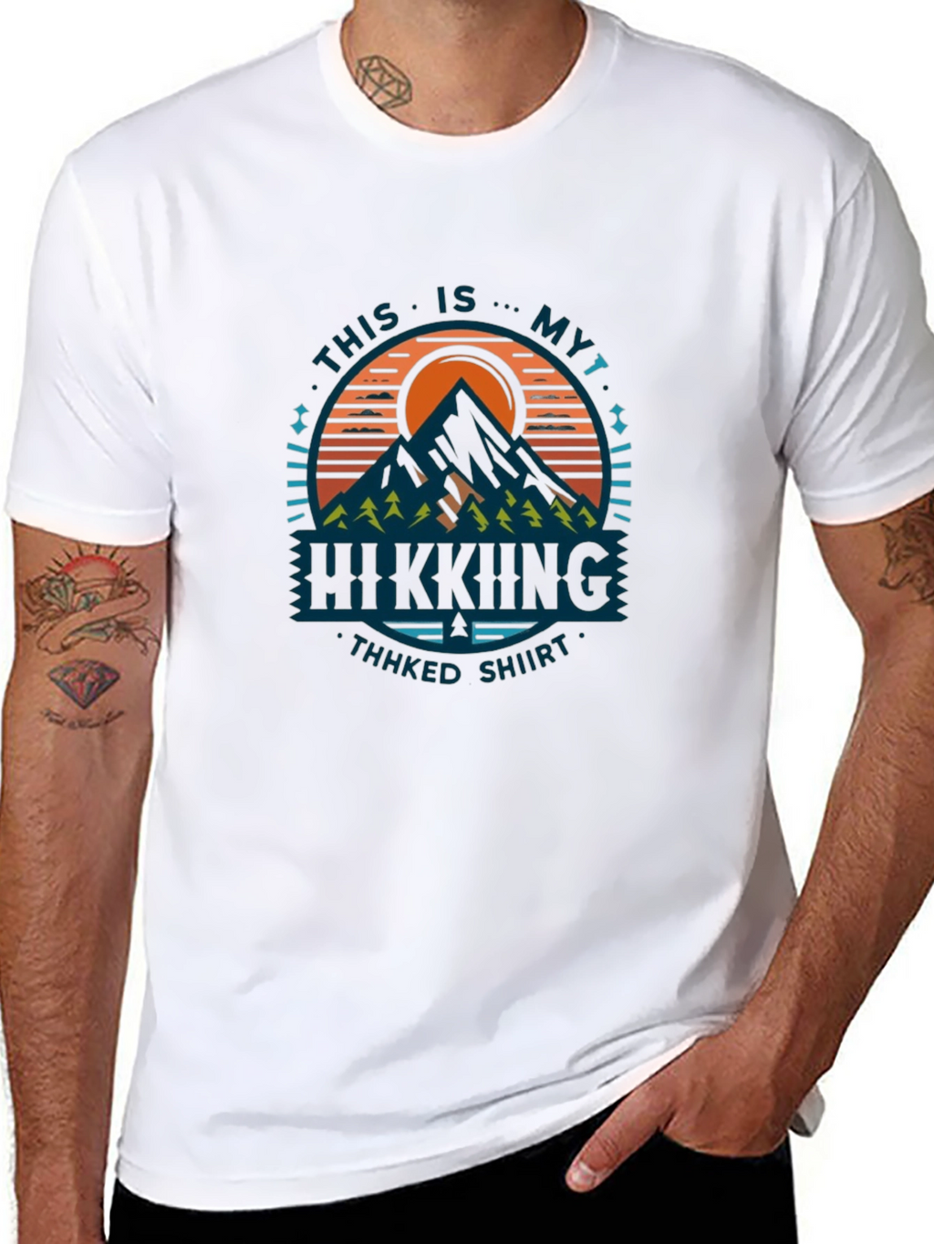 Hiking Graphic T-Shirt - Thhked Shiirt