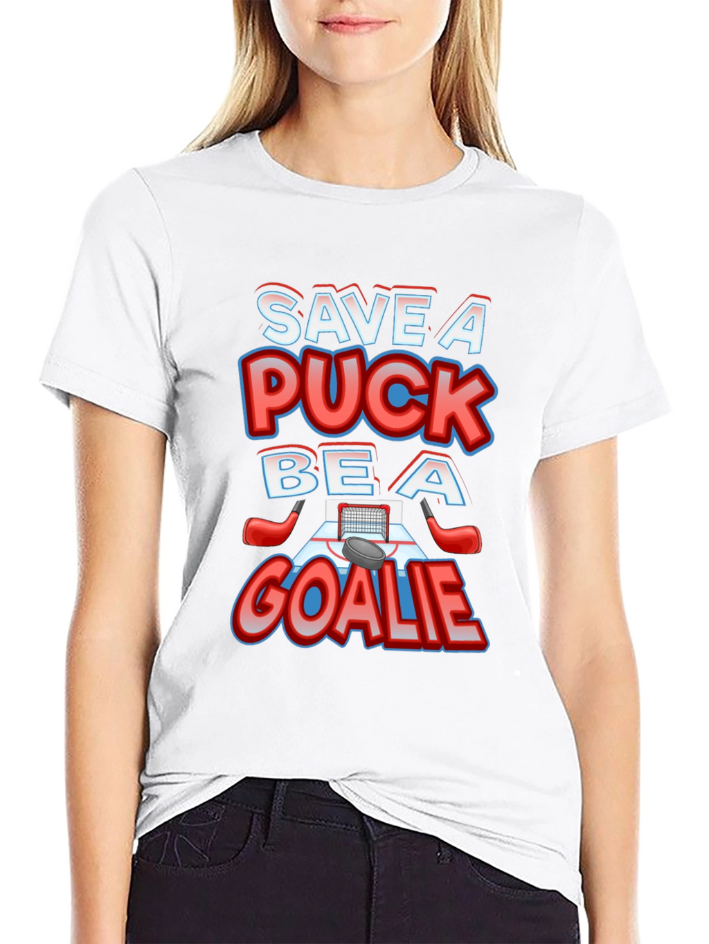 Save A Puck Be A Goalie T-Shirt