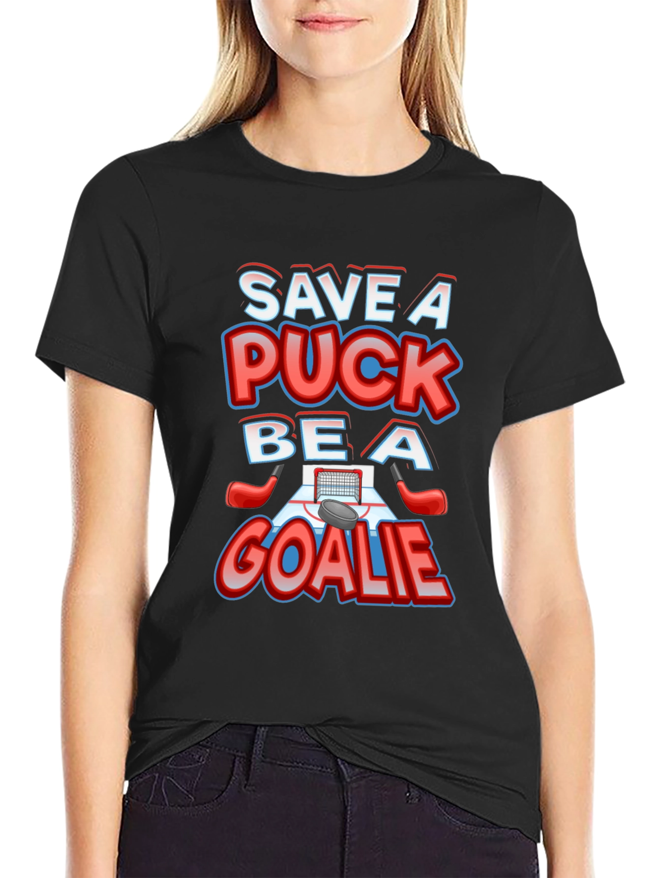 Save A Puck Be A Goalie T-Shirt