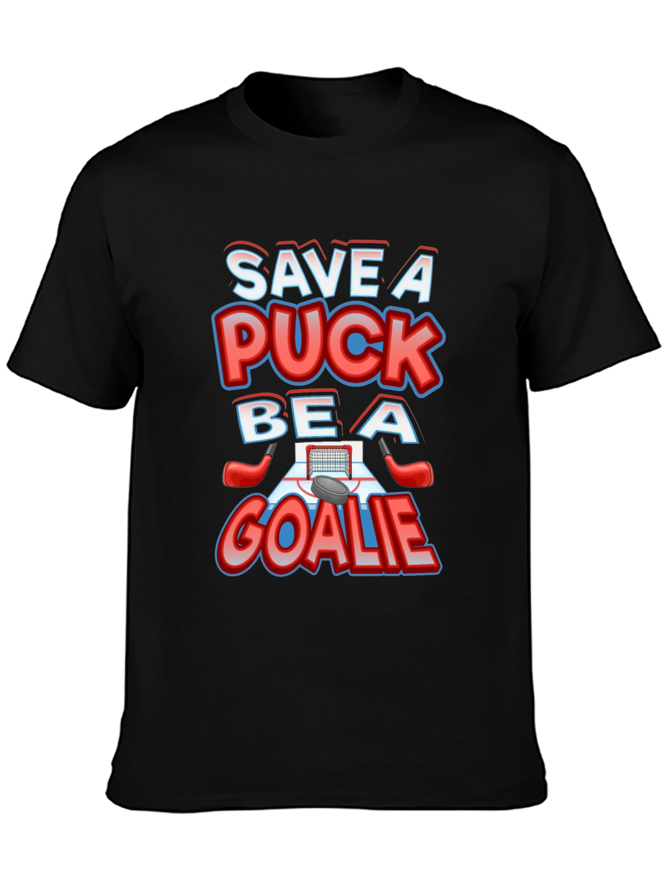 Save A Puck Be A Goalie T-Shirt