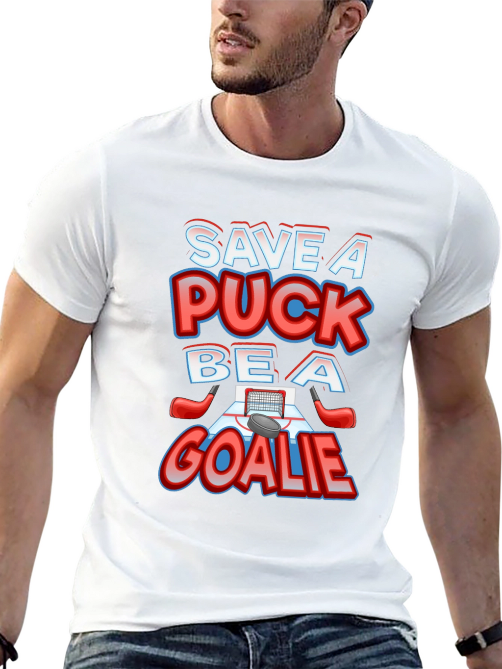 Save A Puck Be A Goalie T-Shirt
