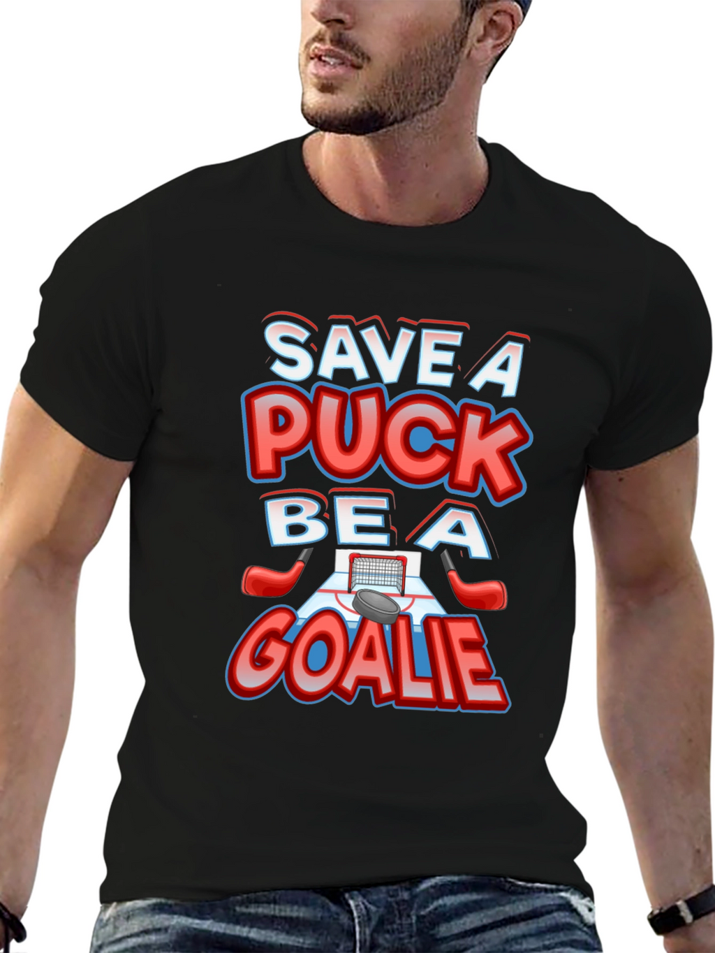 Save A Puck Be A Goalie T-Shirt