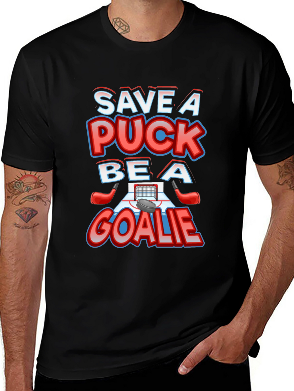 Save A Puck Be A Goalie T-Shirt
