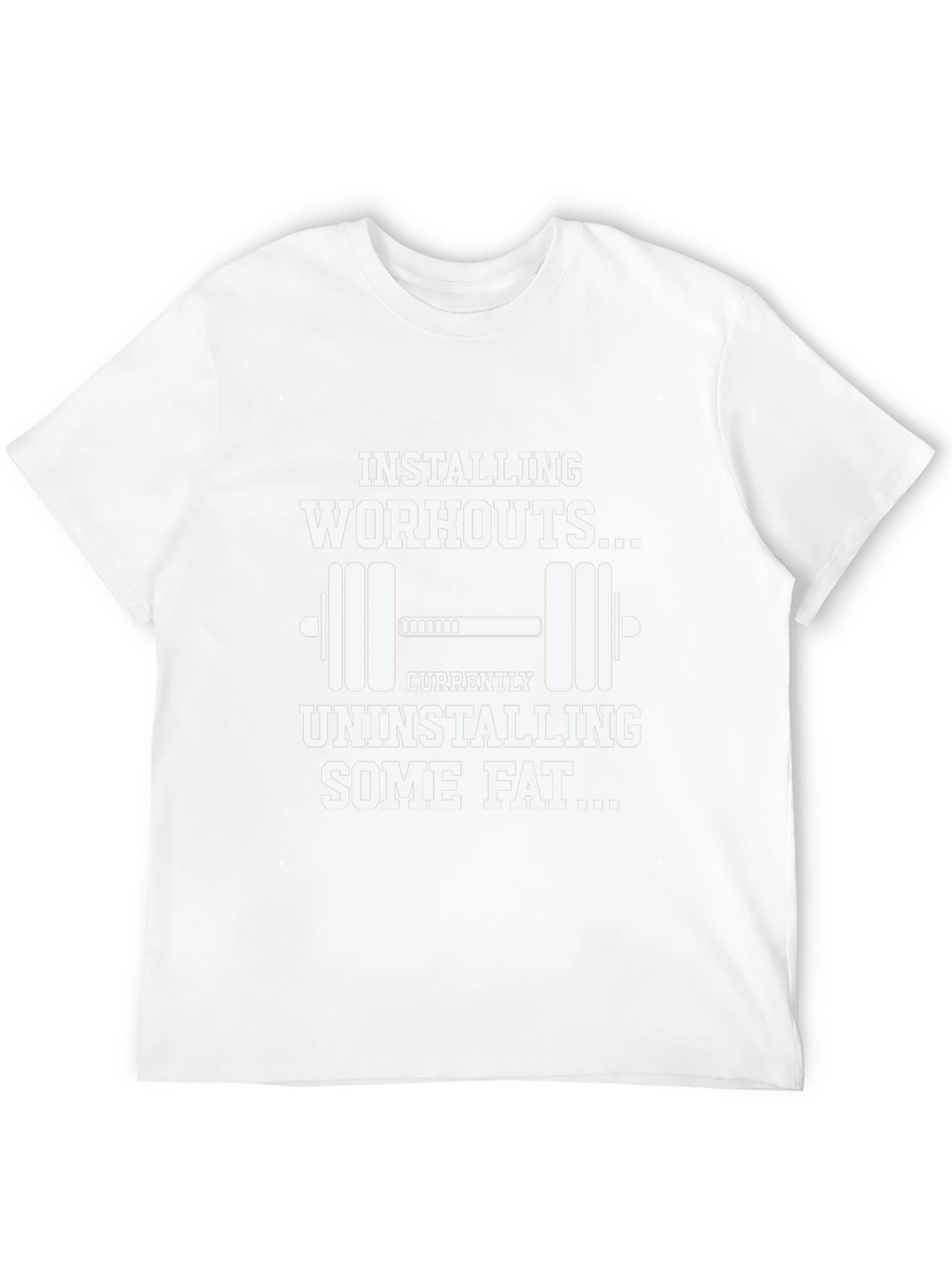 Installing Workouts Graphic T-Shirt - Fitness Motivation Tee