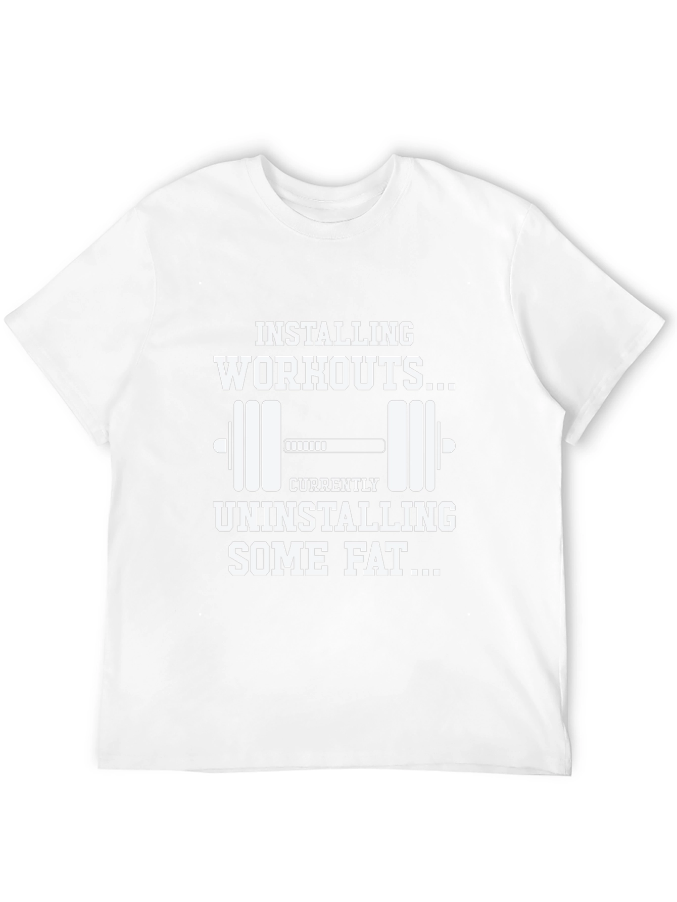 Installing Workouts Graphic T-Shirt - Fitness Motivation Tee