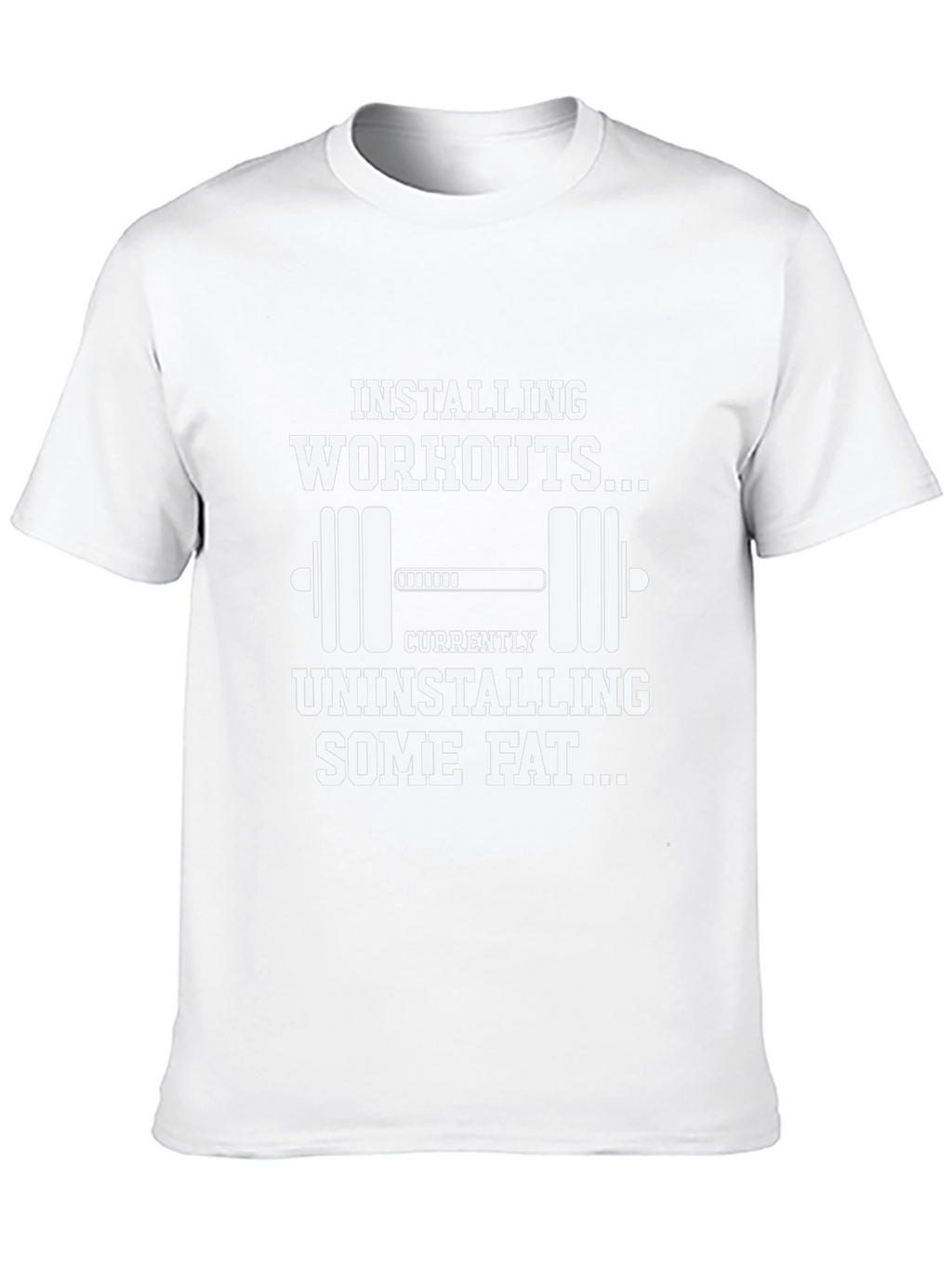 Installing Workouts Graphic T-Shirt - Fitness Motivation Tee