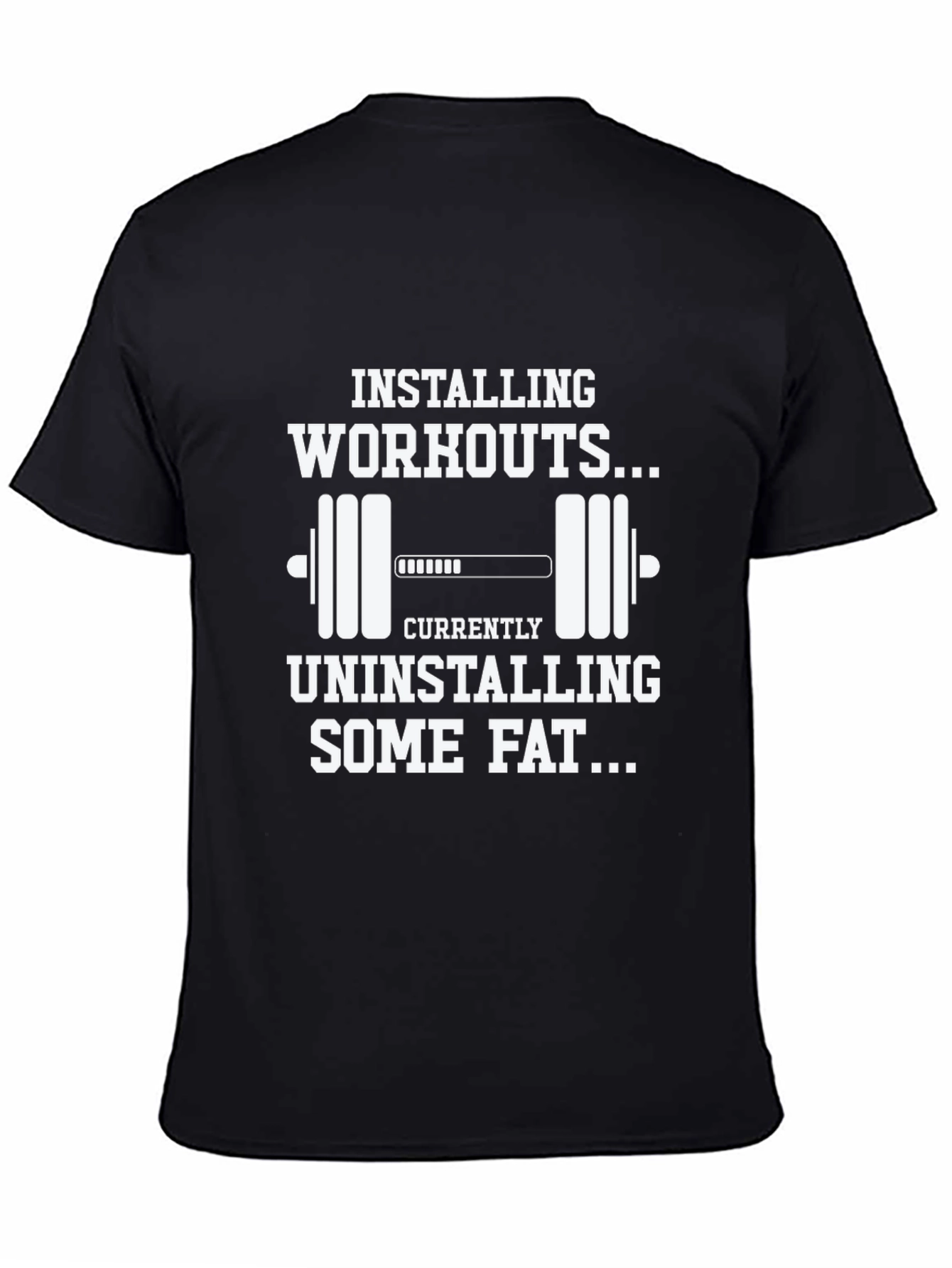 Installing Workouts Graphic T-Shirt - Fitness Motivation Tee