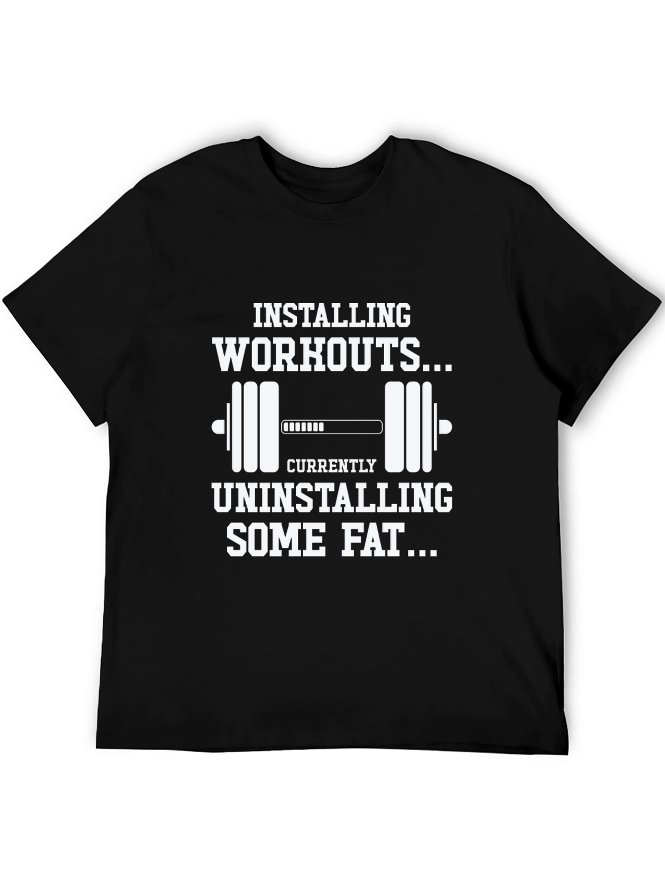 Installing Workouts Graphic T-Shirt - Fitness Motivation Tee