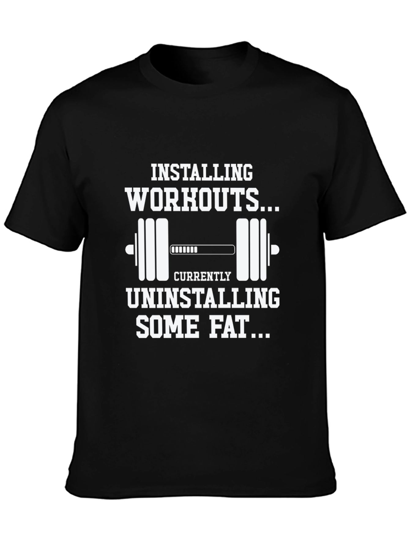 Installing Workouts Graphic T-Shirt - Fitness Motivation Tee